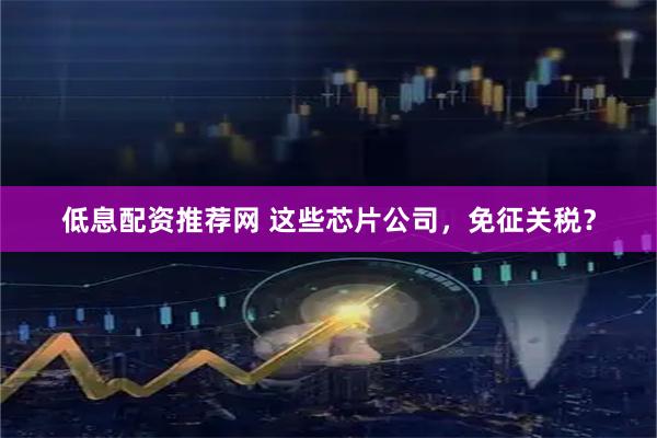 低息配资推荐网 这些芯片公司，免征关税？